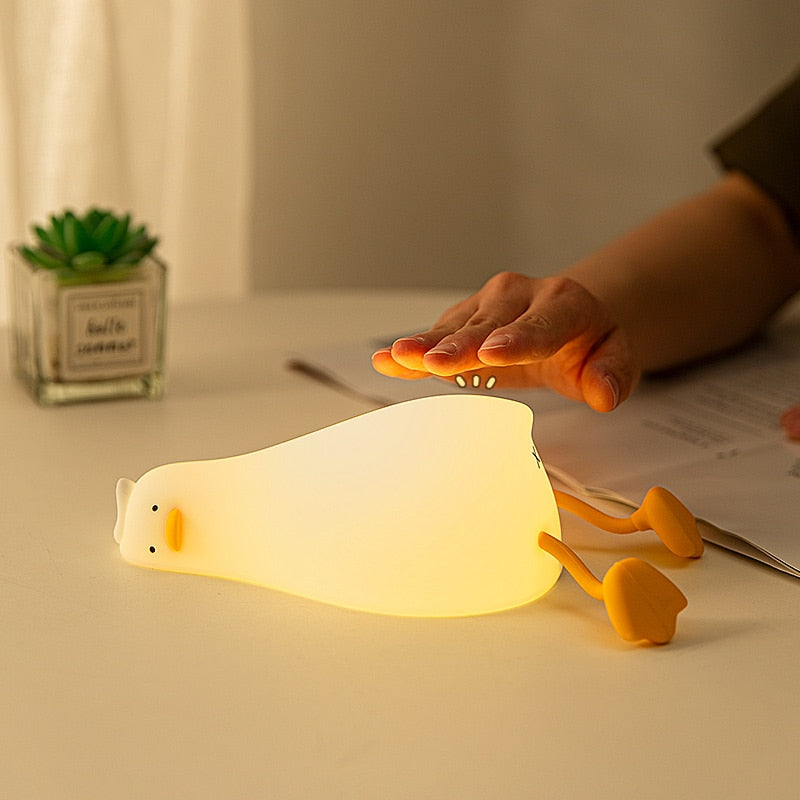 Lazy Flat Duck Atmosphere Night Lamp