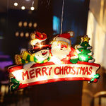 Flashing Christmas Decor Window Hanging Lights