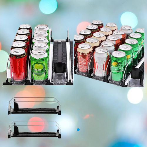 Auto Drink Pusher Refrigerator Organizer Rack - Image 0