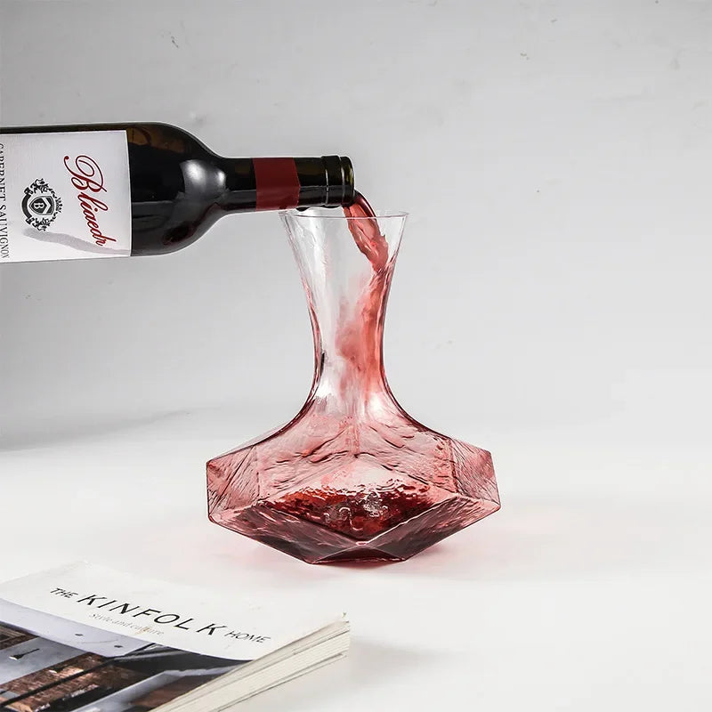 Irregular Crystal Glass Wine Decanter - Image 4