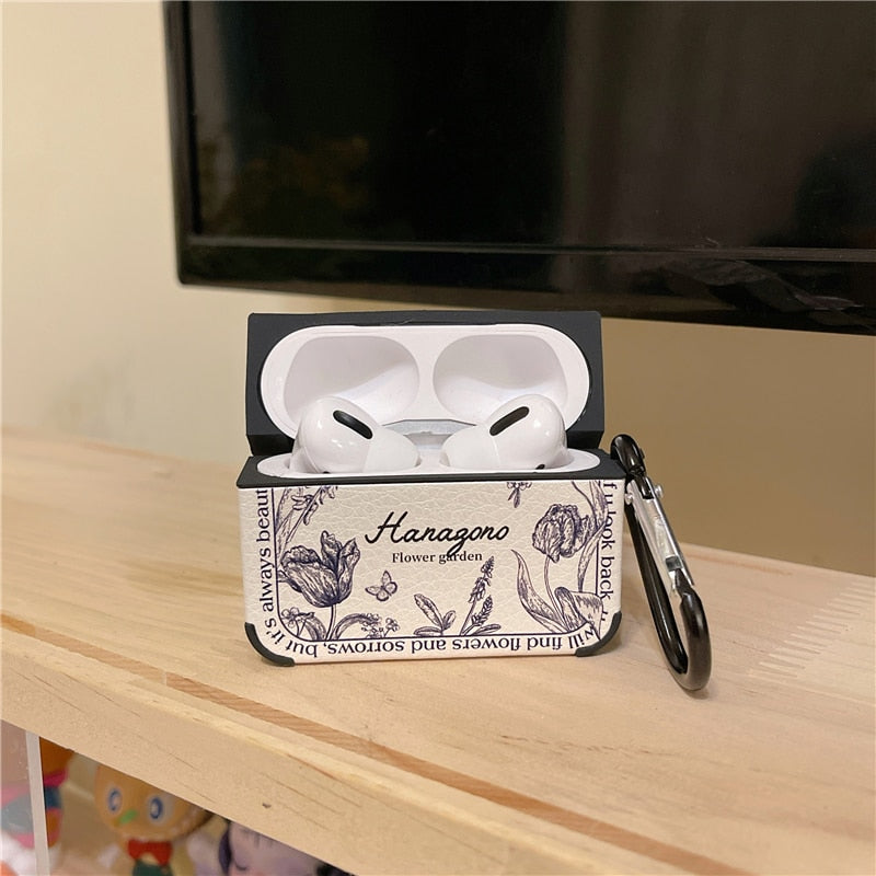 Artistic Flower Leather Airpods Case - Image 3
