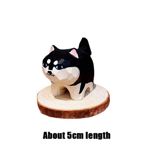 Handmade Wooden Cute Pet Figurines - Image 9