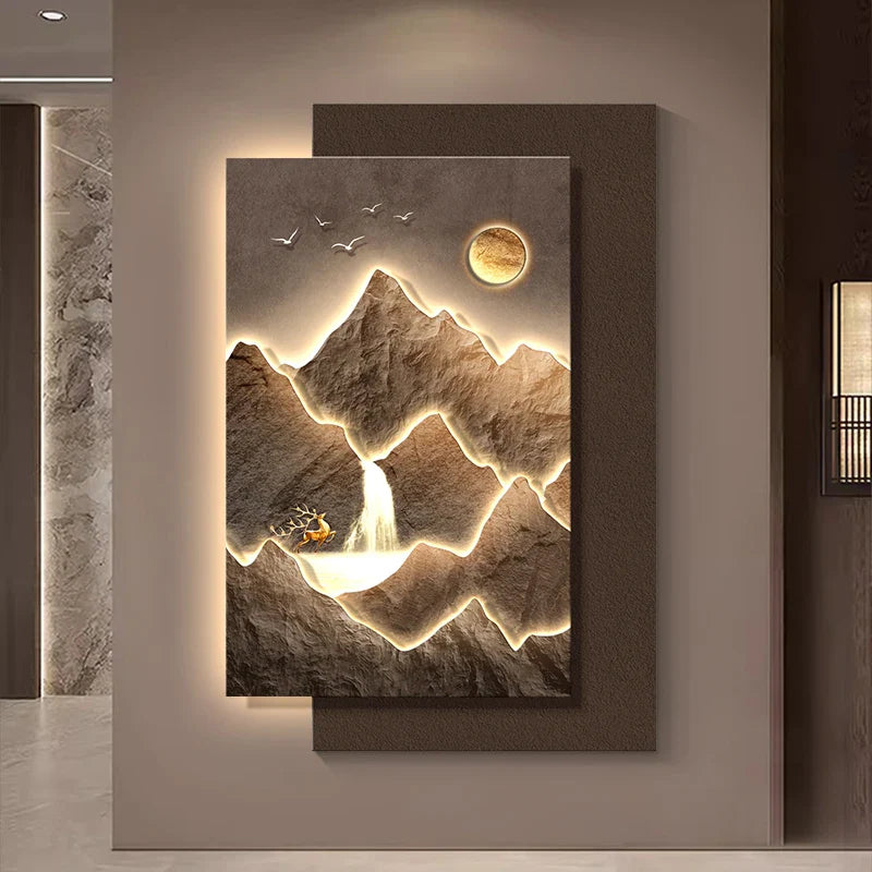 Mountain Landscape Modern Wall Art - Image 5