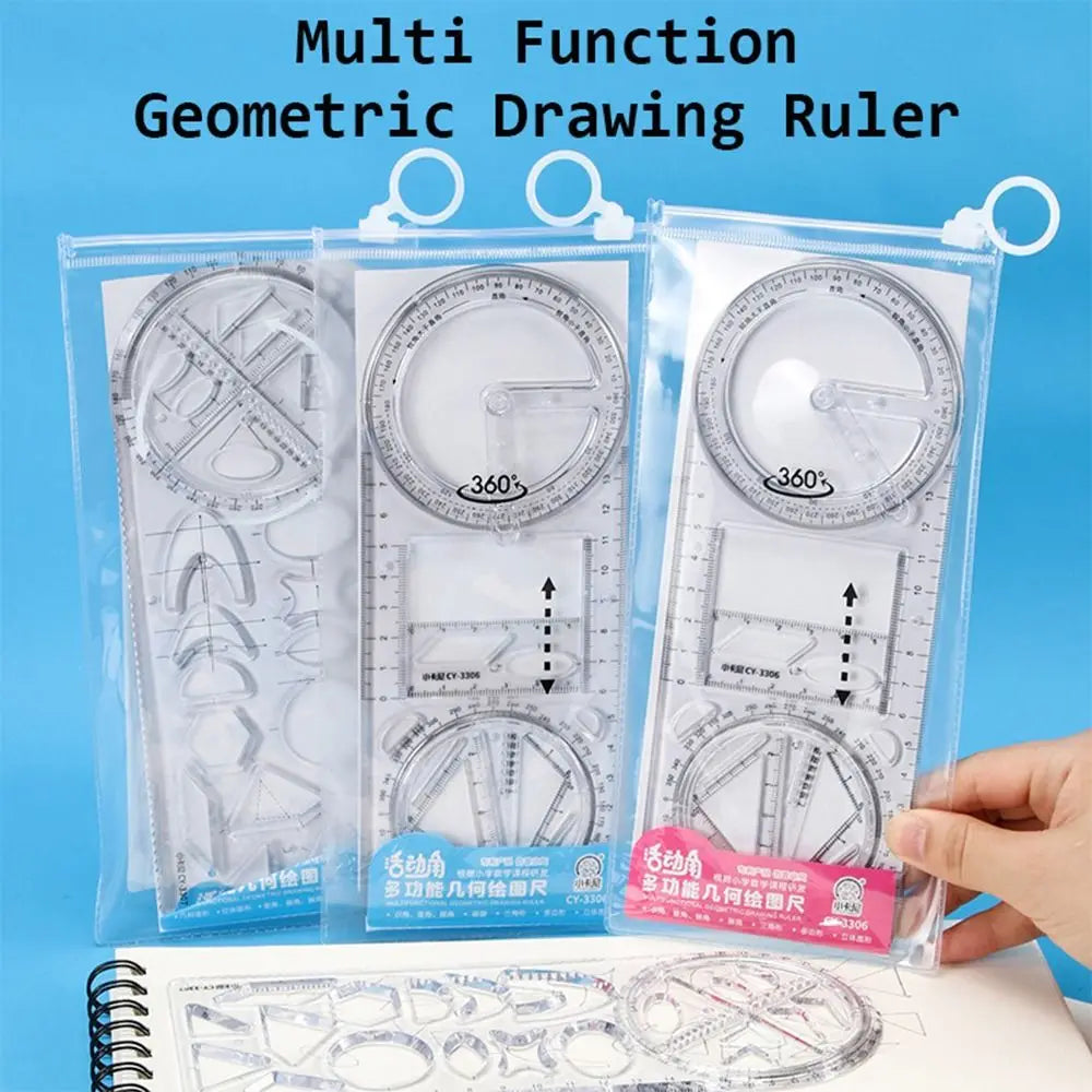 Math Genius Multi-Angle Drawing Precision Ruler - Image 1