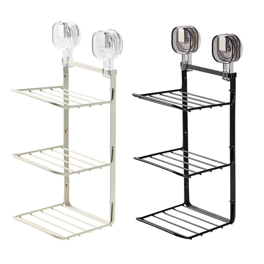 Food Preparation Wall-Mounted 3-Layer Organizer Rack - Image 3