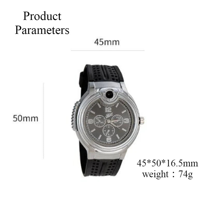 Half Past Vintage Pocket Watch Flame Lighter