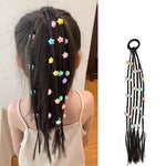 Floral Charm Ponytail Kids Hair Bands