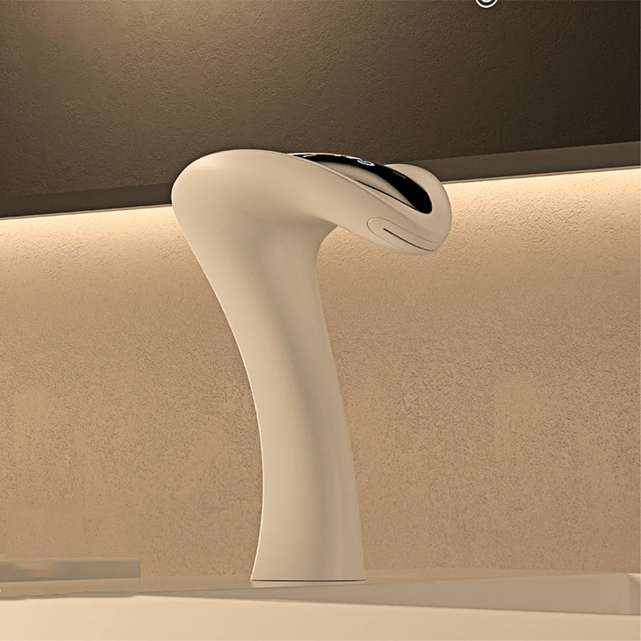 Snake-Shaped LED Bathroom Touch Control Intelligent Bathroom Kitchen Faucet - Image 0