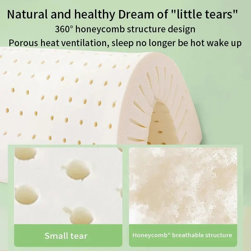 Hypoallergenic Natural Latex Breathable Ergonomic Pillow - Image 3