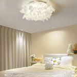 White Flower LED Multi-Mode Dimming Home Ceiling Lamp