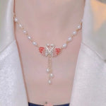 Swan Love Charming Pendant Necklace