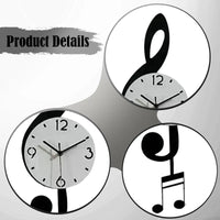Musical Note Pendulum Wall Clock - Image 3