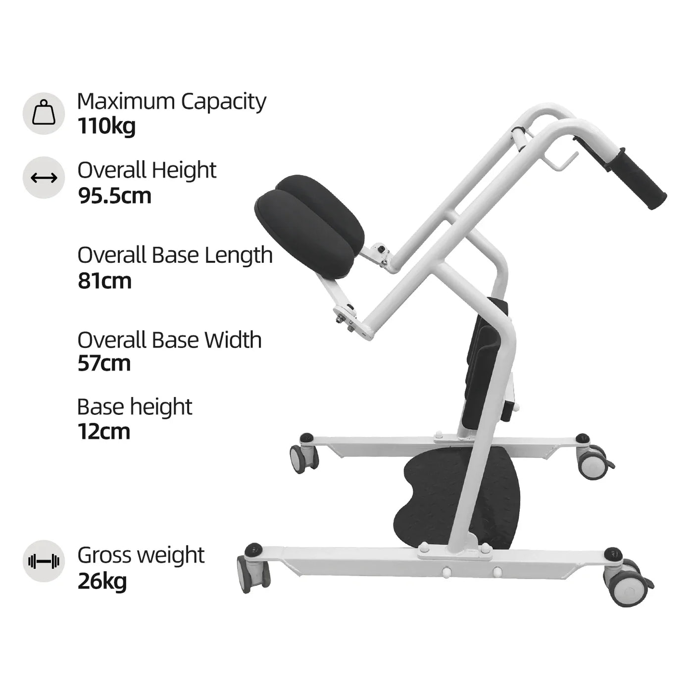 Stand Assist Elderly Patient Transfer Lift Chair - Image 4