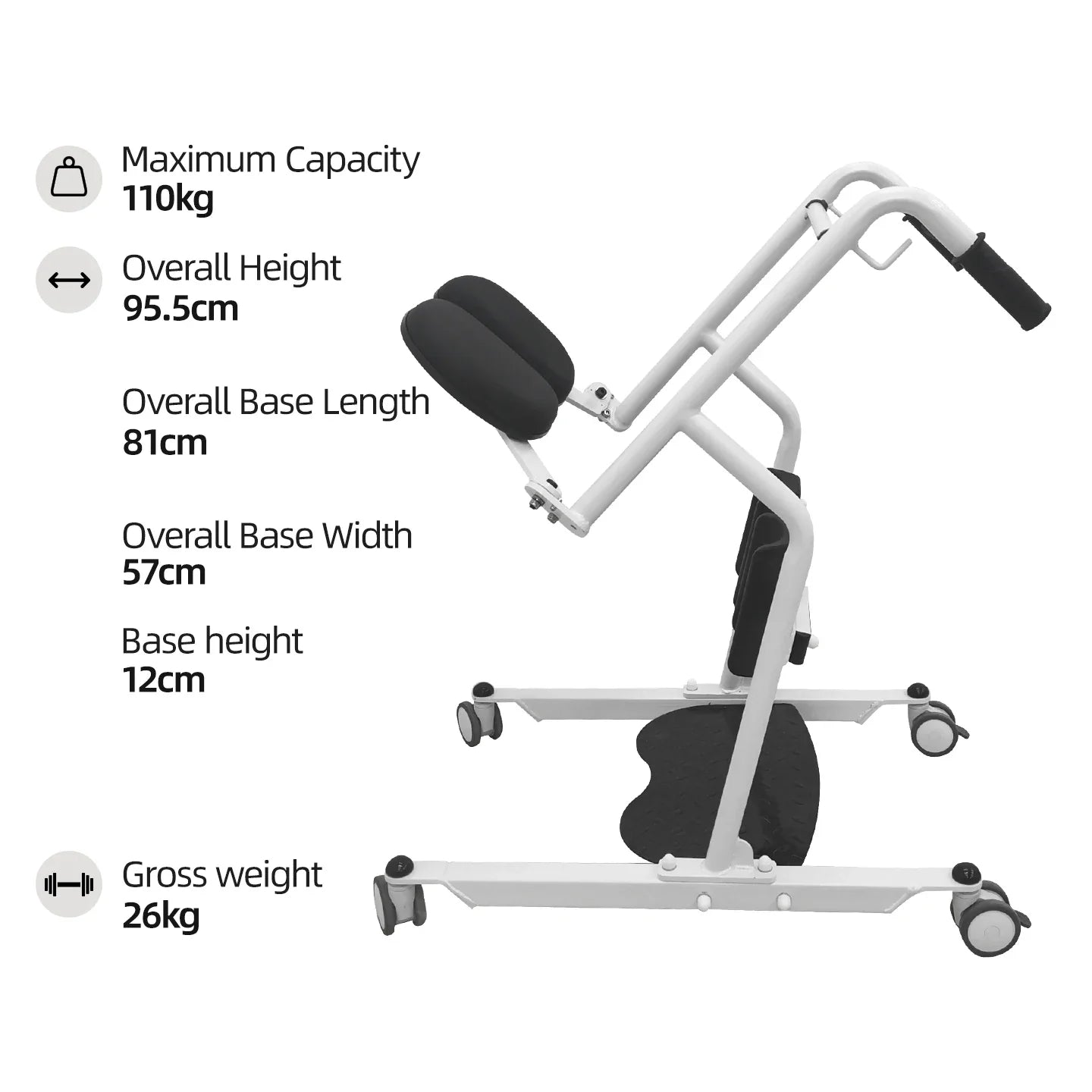 Stand Assist Elderly Patient Transfer Lift Chair - Image 4