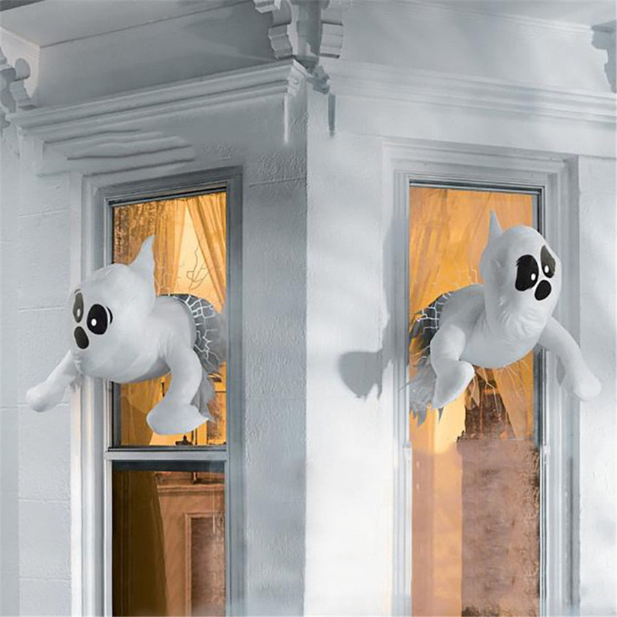 Window Crashing Ghost Halloween Decoration - Image 2