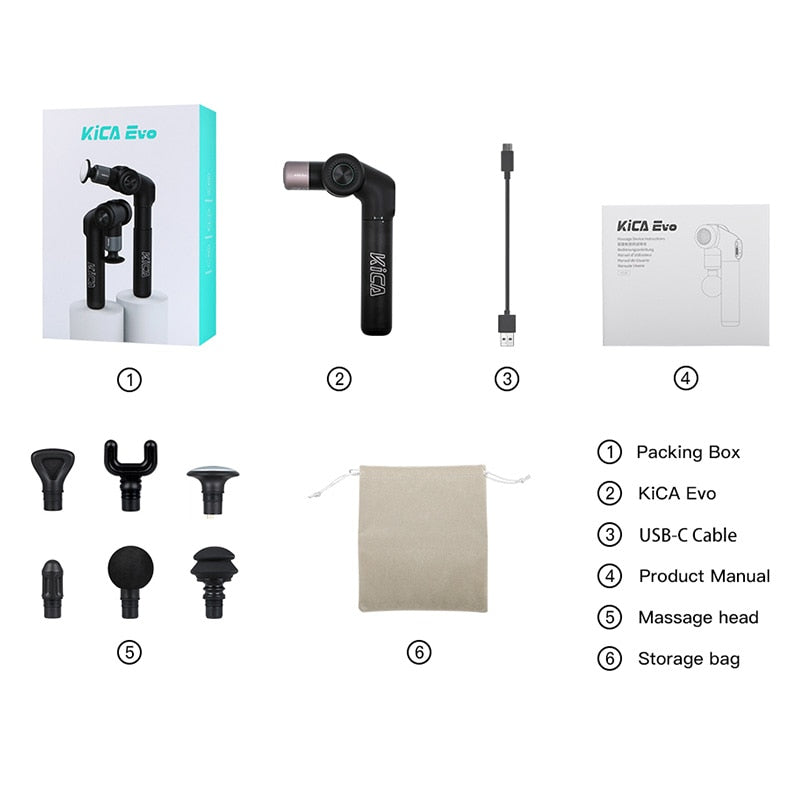 Pro Heating Foldable Massage Gun Set - Image 2