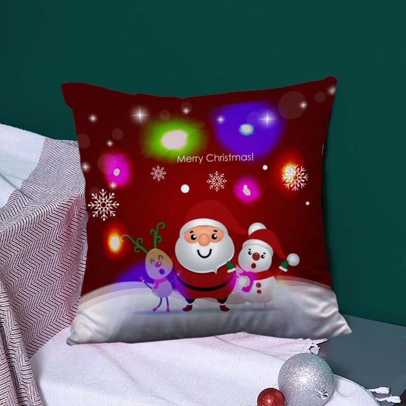 Christmas Series LED Pillow Case