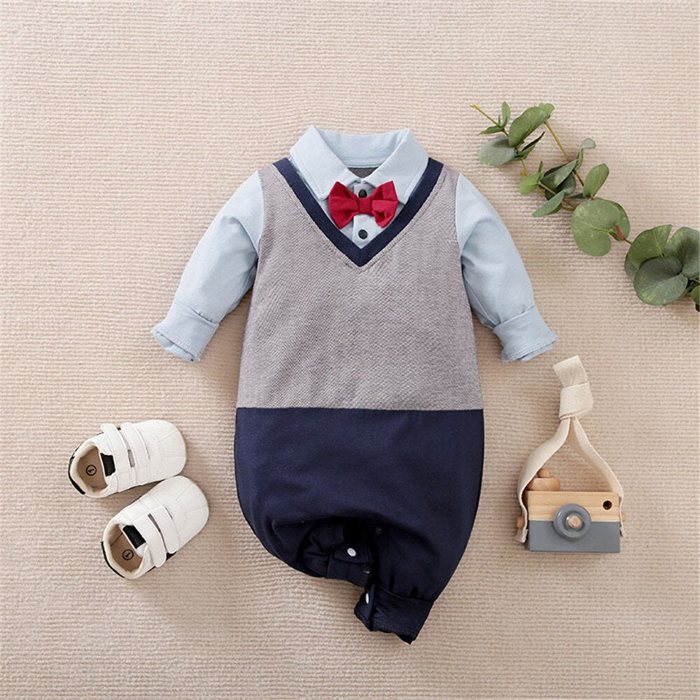 Newborn Baby Gentleman Jumpsuit