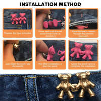 Adjustable Invisible Waist Bear Buckle Clippers - Image 4