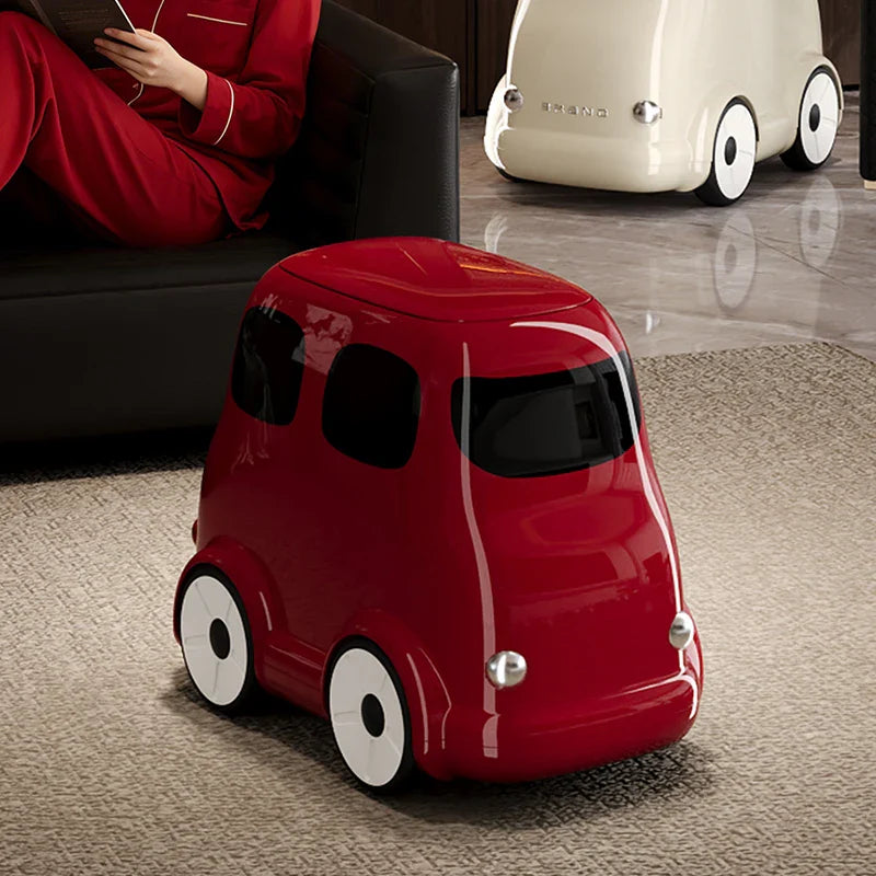 Cartoon Car Kids Ride-On Trash Bin - Image 1