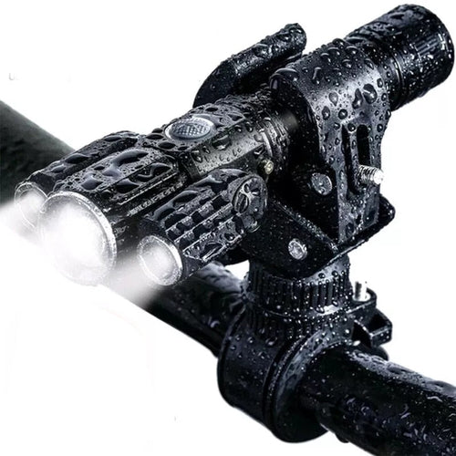 Three Head Rechargeable Rotatable Flashlight - Image 0