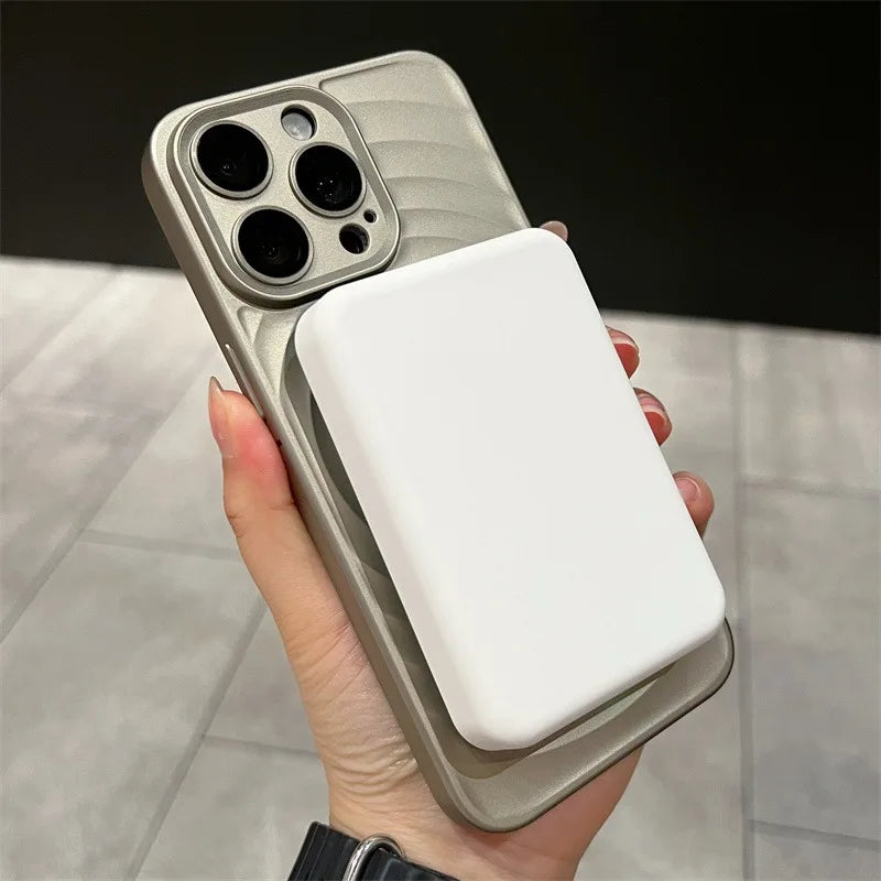 Clock Water Ripple Magsafe Bracket Phone Case - Image 2