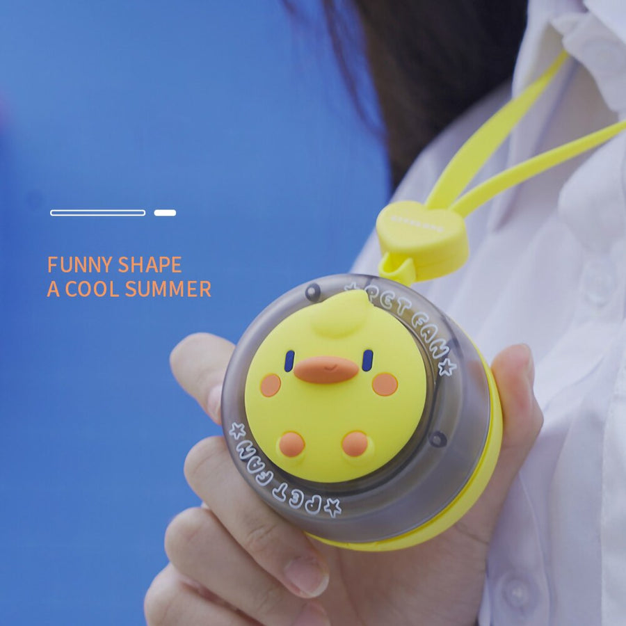Cartoon Animal Mini Kids Neck Fan - Image 2