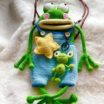 Big Lips Frog Knitted Bag