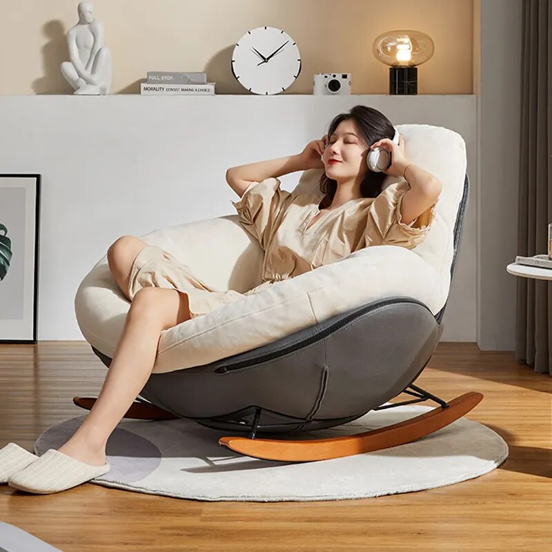 Cloud Comfort Nordic Rocking Chair - Image 4