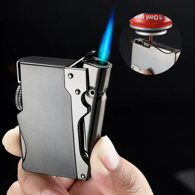 Sleek Torch Style Windproof Butane Lighter