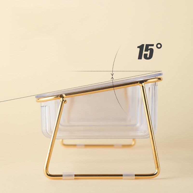 Transparent Non-slip Double Pet Bowl - Image 5