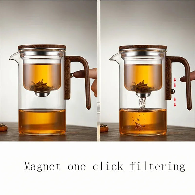 One-Click Magnetic Switch Tea Separation Teapot