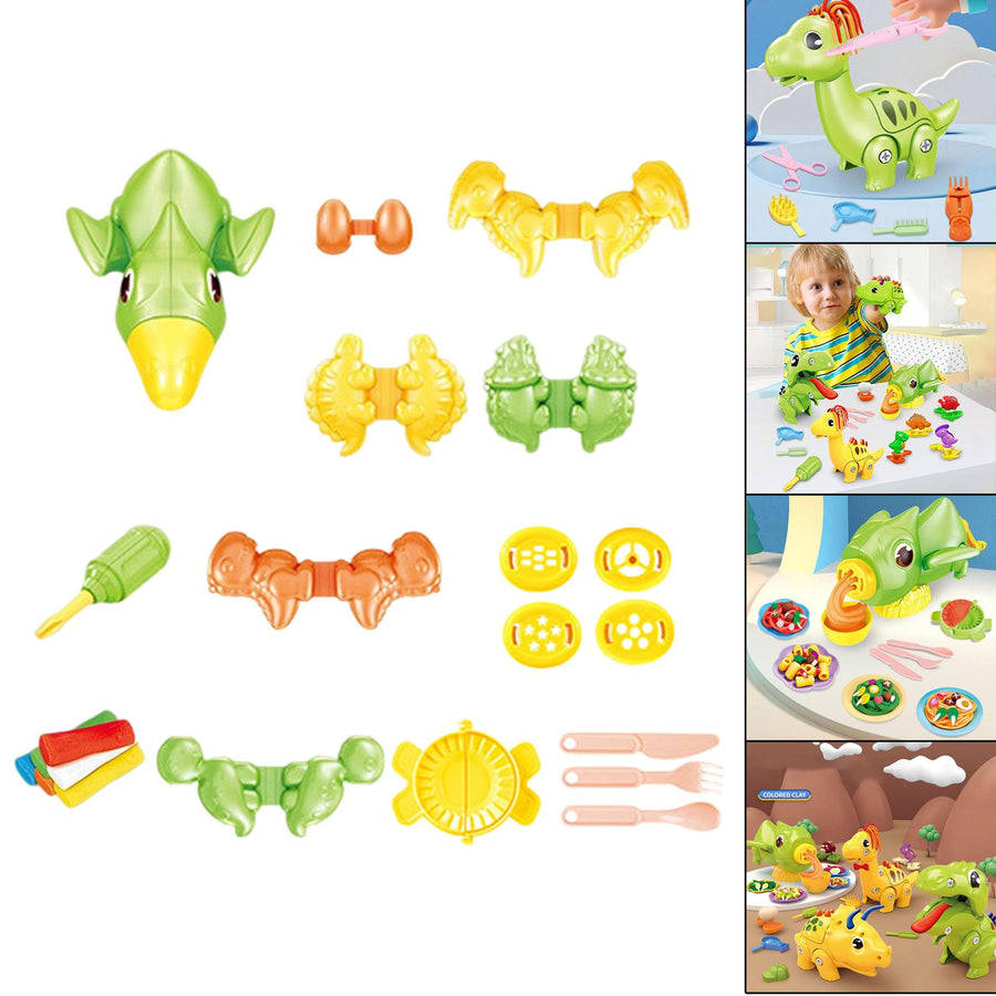Educational Clay Modeling Dinosaur Toy Set - Image 8