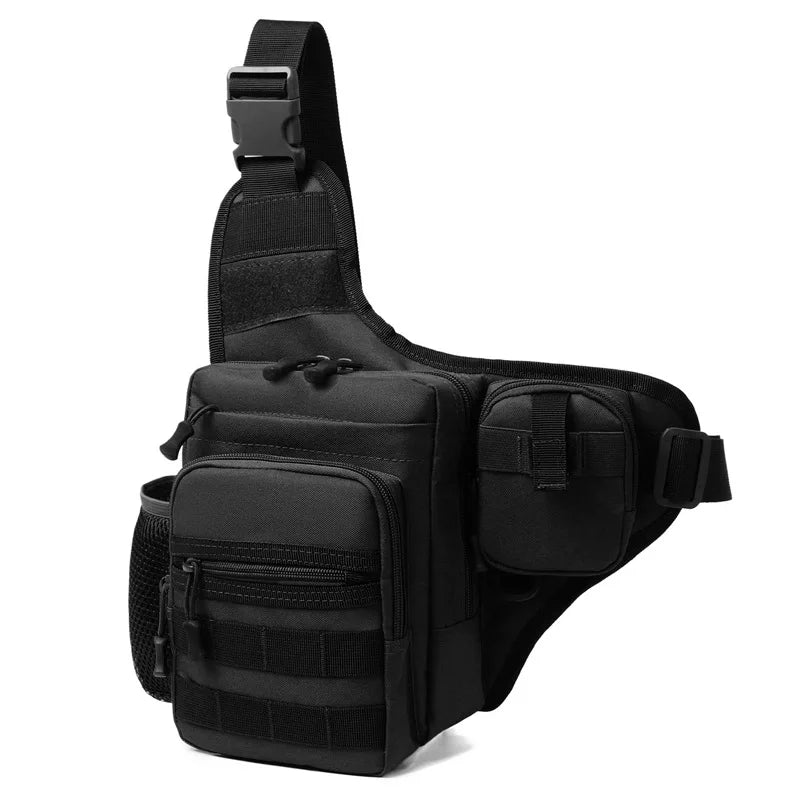 Multi-Pocket Crossbody Compact Hiking Chest Bag - Image 8