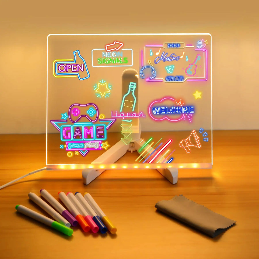 Bright Story Neon Sketch Drawing Board - Image 8