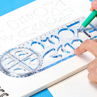 Math Genius Multi-Angle Drawing Precision Ruler - Image 3