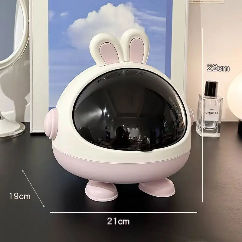 Mini Rabbit Desktop Storage Trash Bin - Image 9