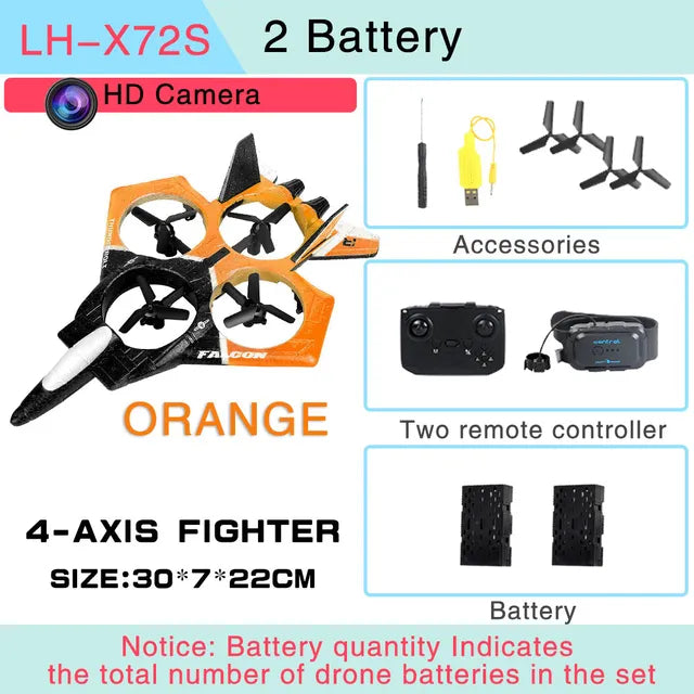 Durable Foam Remote Control Drone Toy Plane - Image 8