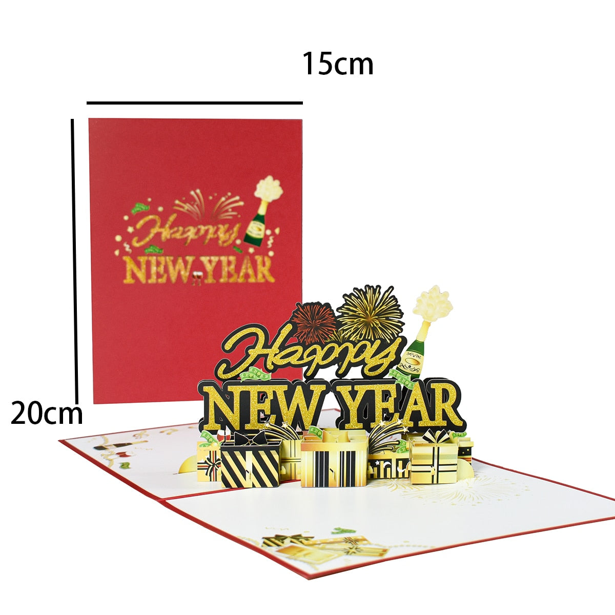 3D Pop-Up Cheerful Christmas Gift Cards