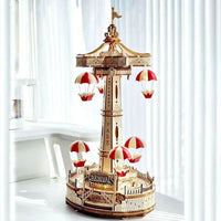Wooden 3D Puzzle DIY Carnival Tower Kit - Image 0