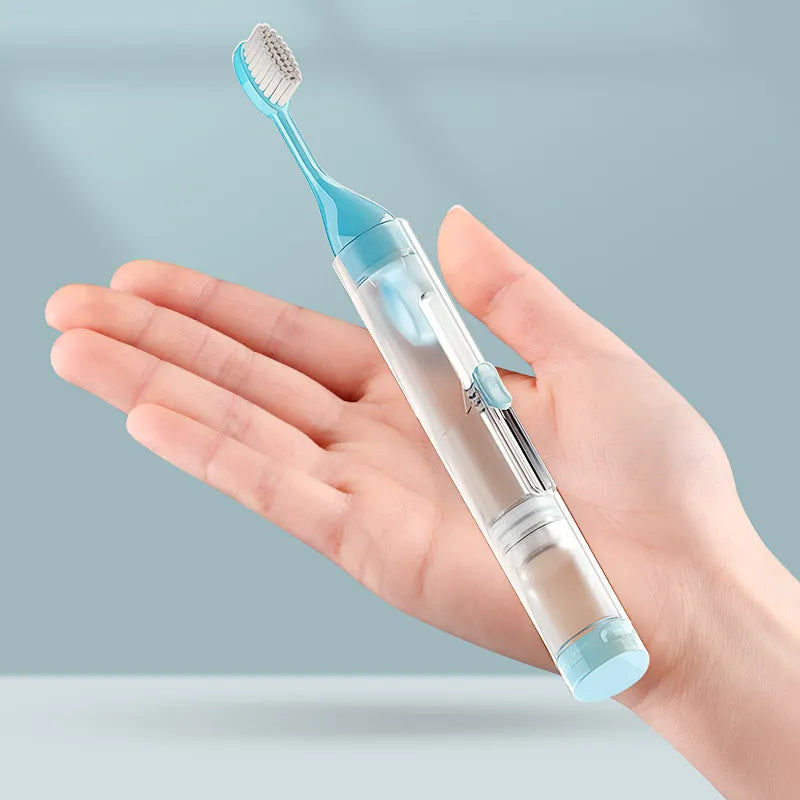 Foldable Travel Brush Toothpaste Holder Set - Image 2