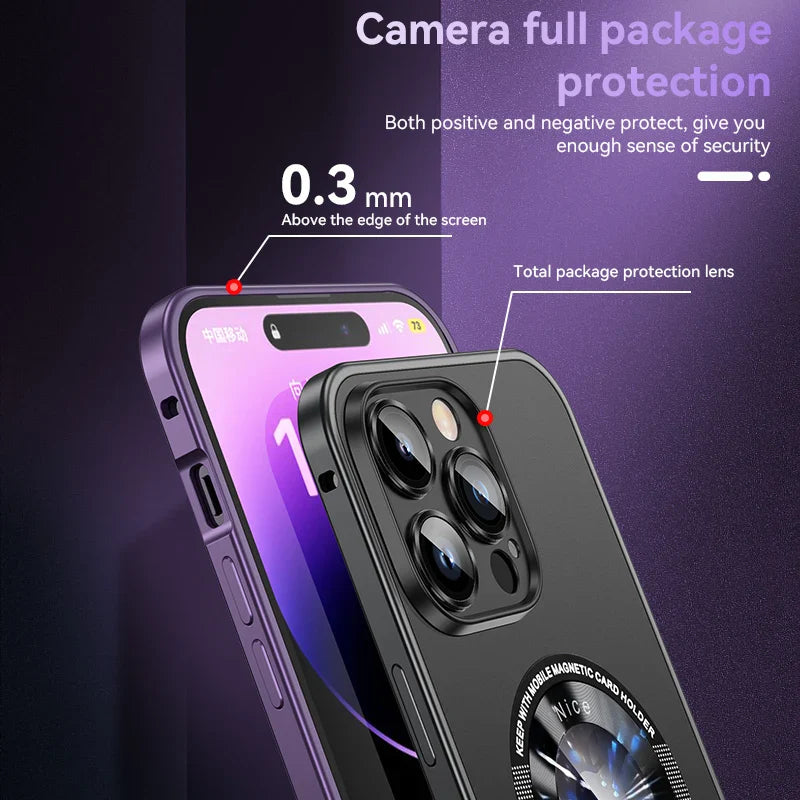 Magnetic Power Safety Metal Phone Case