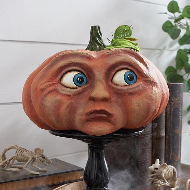 Expressive Pumpkin Faces Halloween Decoration - Image 7