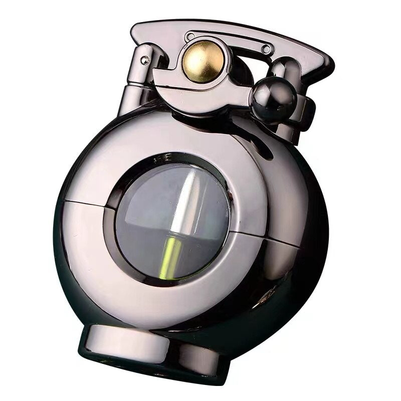 Retro Windproof Transparent Oil Tank Lighter - Image 2