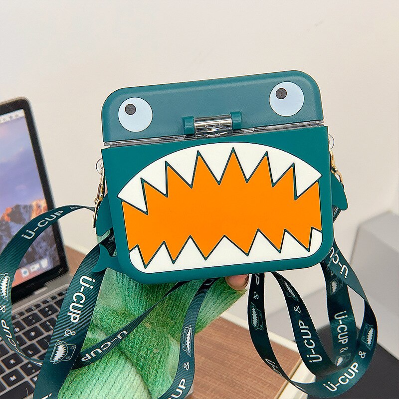 Shark Built-in Straw Water Bottle - Image 8