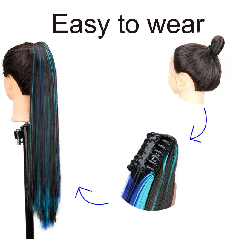 Clip Claw Ponytail Hair Extension - Image 7