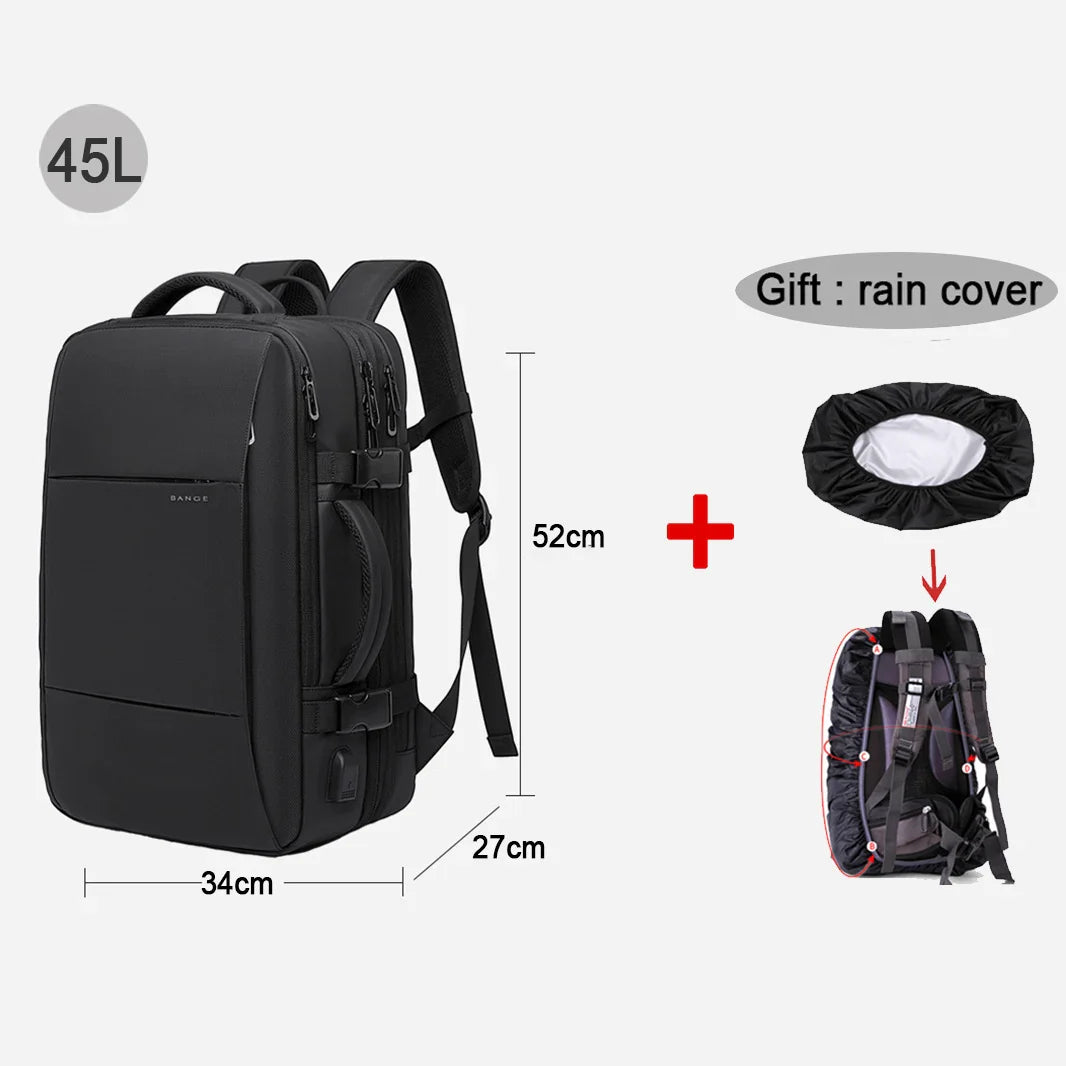 Modern Style Expandable Smart Large Waterproof Travel Backpack