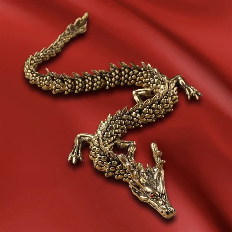 Mystic Scales 3D Brass Dragon Home Decor - Image 6