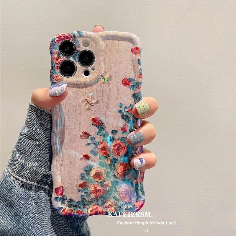 Blossom Glow Floral Pattern iPhone Case - Image 2