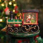 Santa Claus Christmas Train Music Box